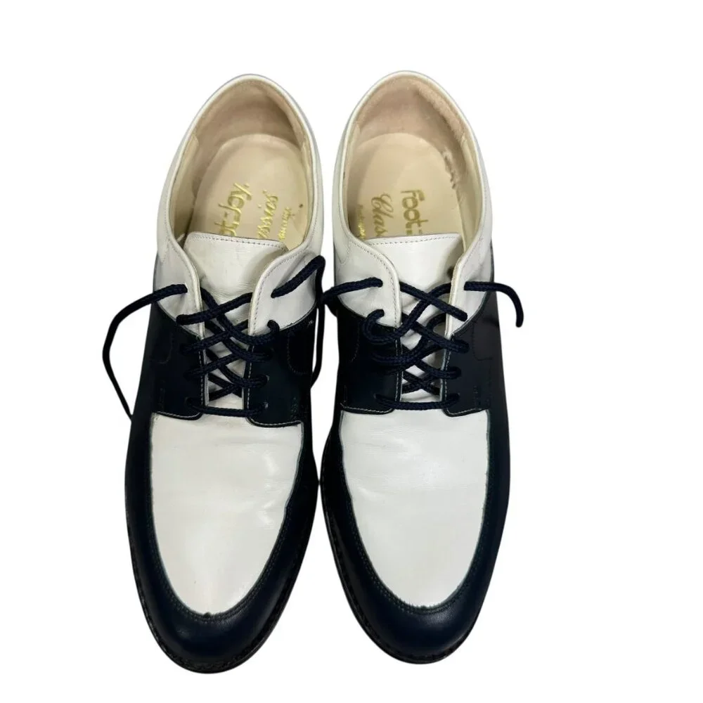 FootJoy Classics Women's Golf Shoes 7A – USA-Made Saddle Oxfords with Soft Spike